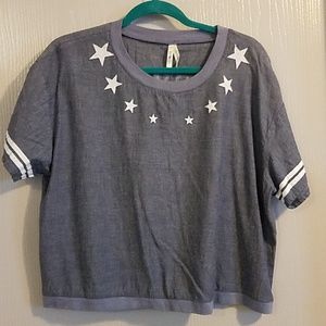 NEW Love crop top blouse plus size 1X